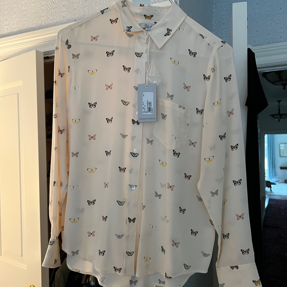 Rails silk blouse with butterflies NET